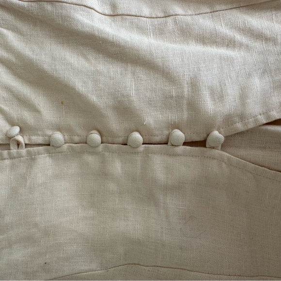 VRG GRL CELESTE LINEN TOP CREAM - Picture 7 of 9